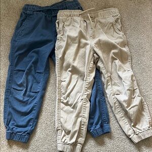 H&M Kids Jogger twill Set - Blue and Beige